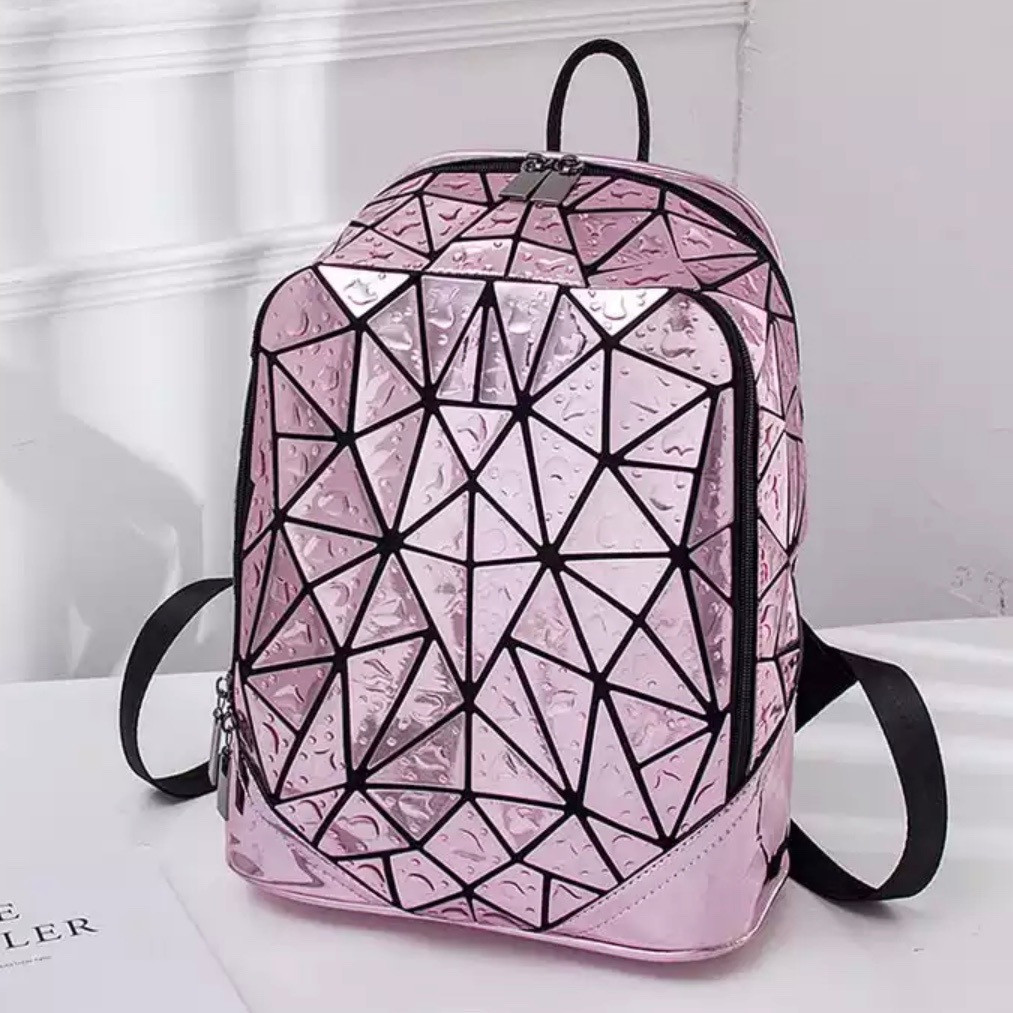

Женский рюкзак – Бао Бао блестящая Амина, Bao Bao Issey Miyake Розовый (3053-2)