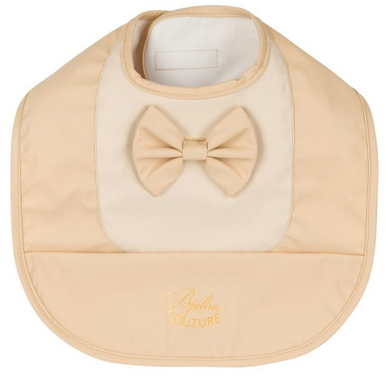 

Слюнявчик-нагрудник Bjallra of Sweden Beige Bow (BC1038)