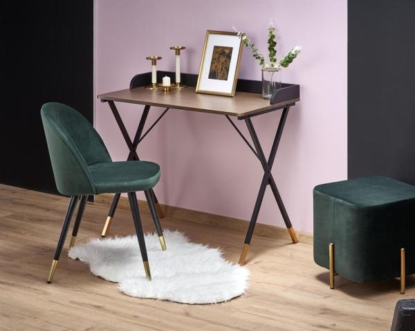 

Стол письменный Halmar B37 90/50/76 см Орех/Чёрный