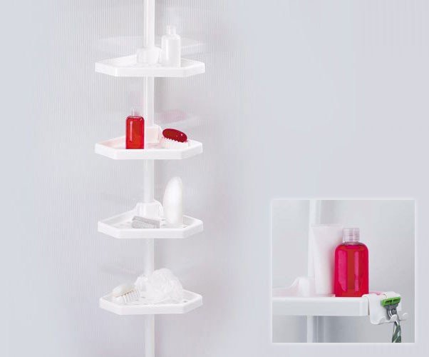 

Полка для ванной четверная 610 белая DOGUS BANYO