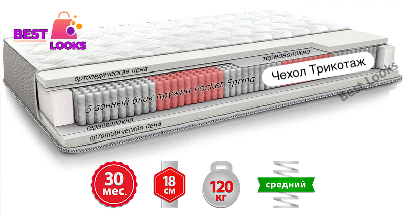 

Матрас ортопедический 90х190 Come-for Notte МАГНУМ