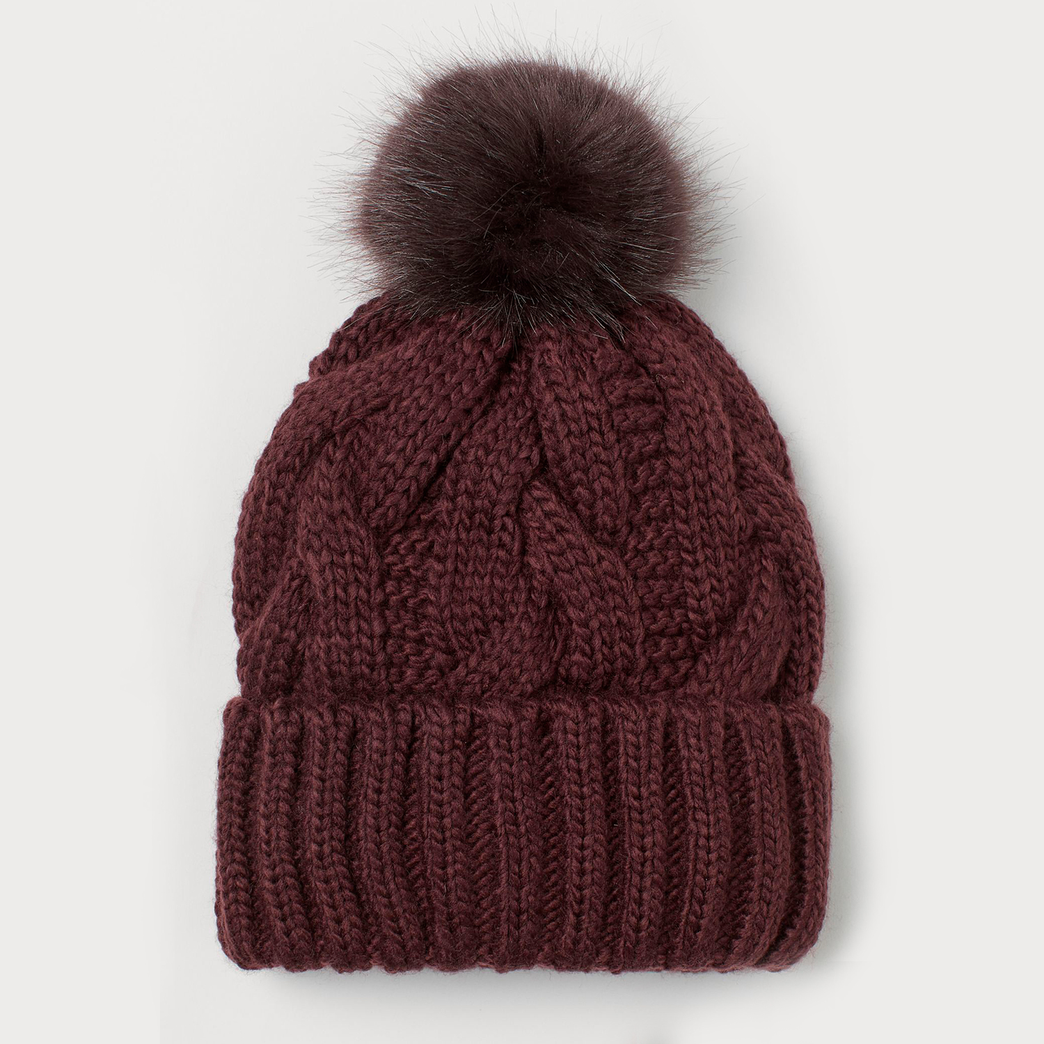 

Шапка H&M 7560992wtr One Size Бордовая