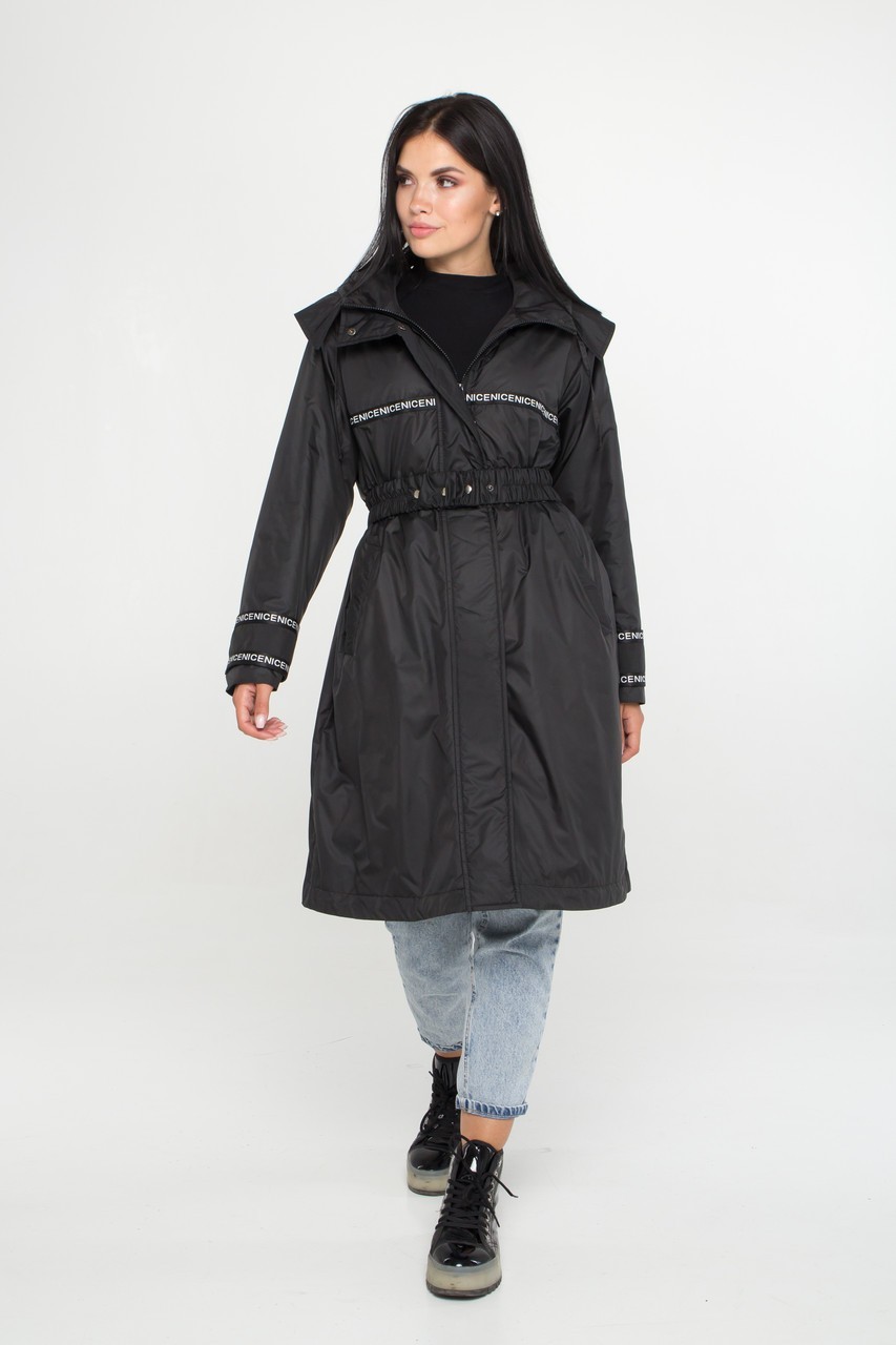 

Женский плащ М00104-BLK M черный