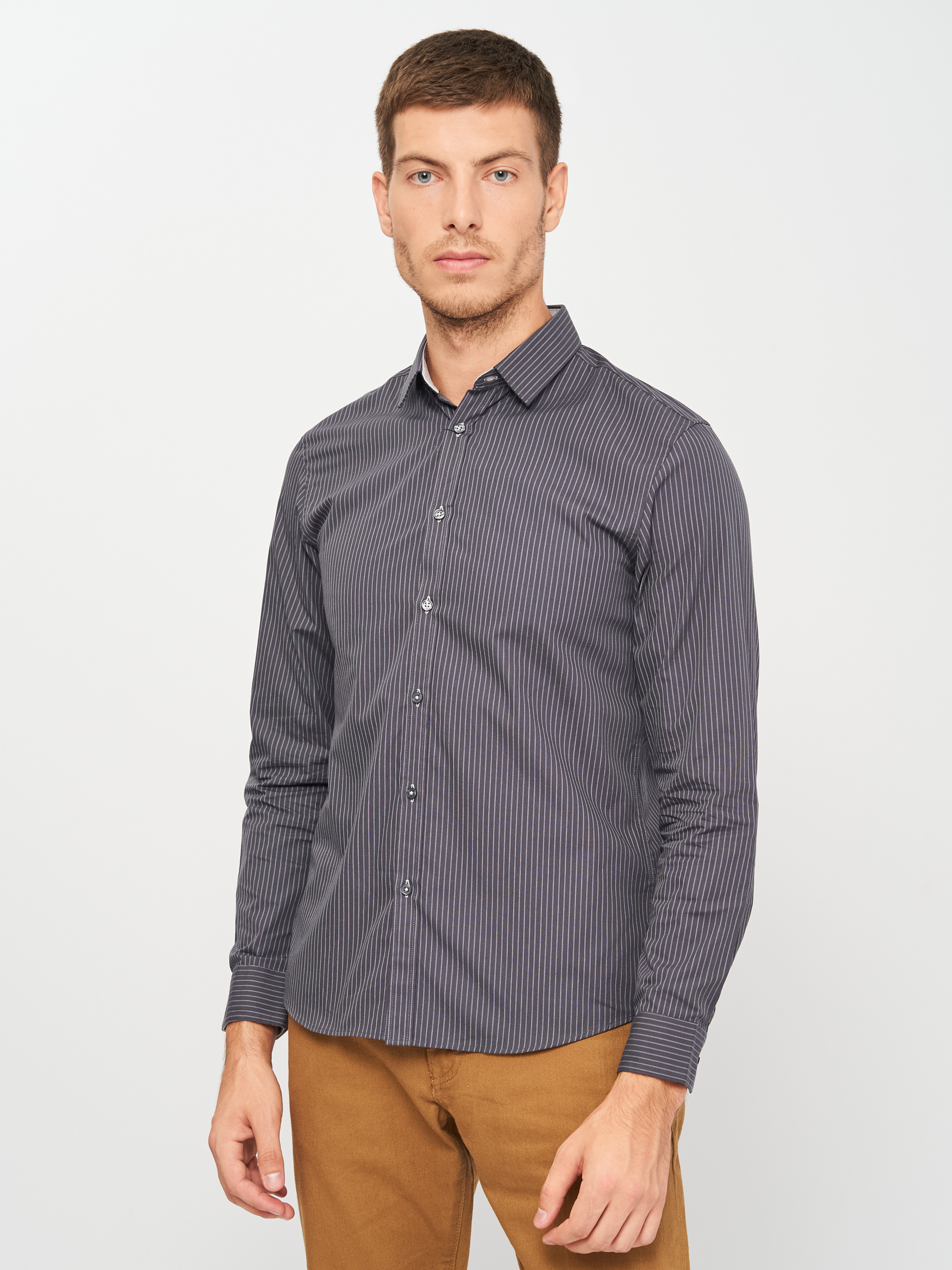 

Рубашка Celio Cabouty 60010946 S Графитовая