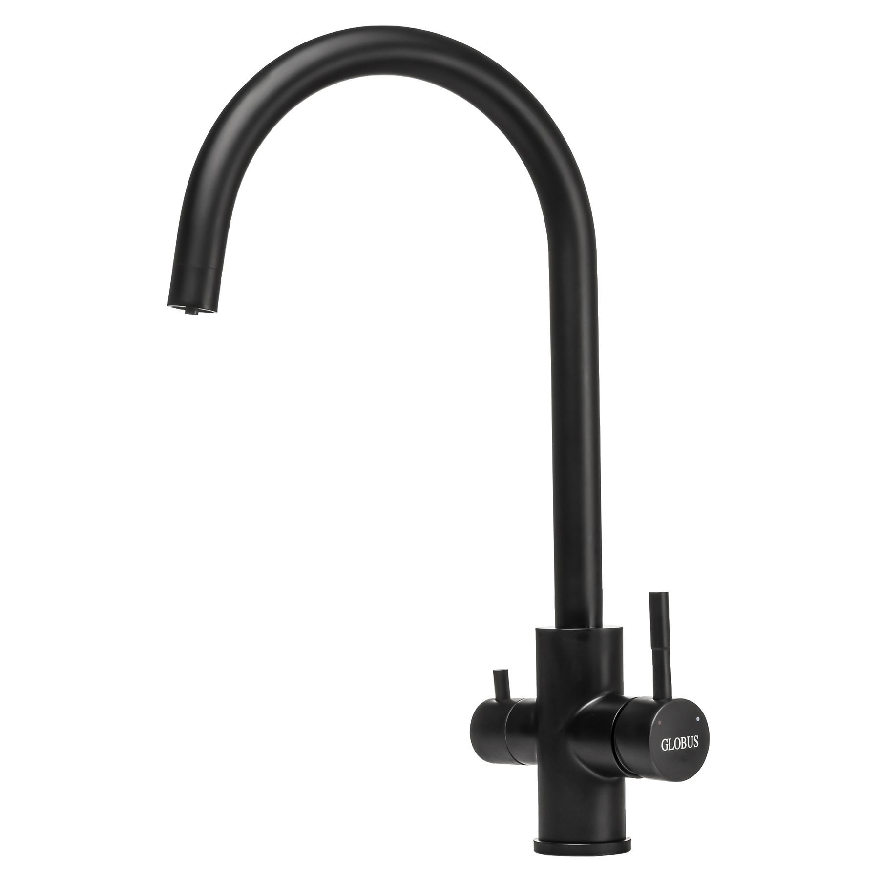 

Смеситель для кухни с подключением к фильтру Globus Lux ALPEN SUS-0333-BB черный (SX702681)