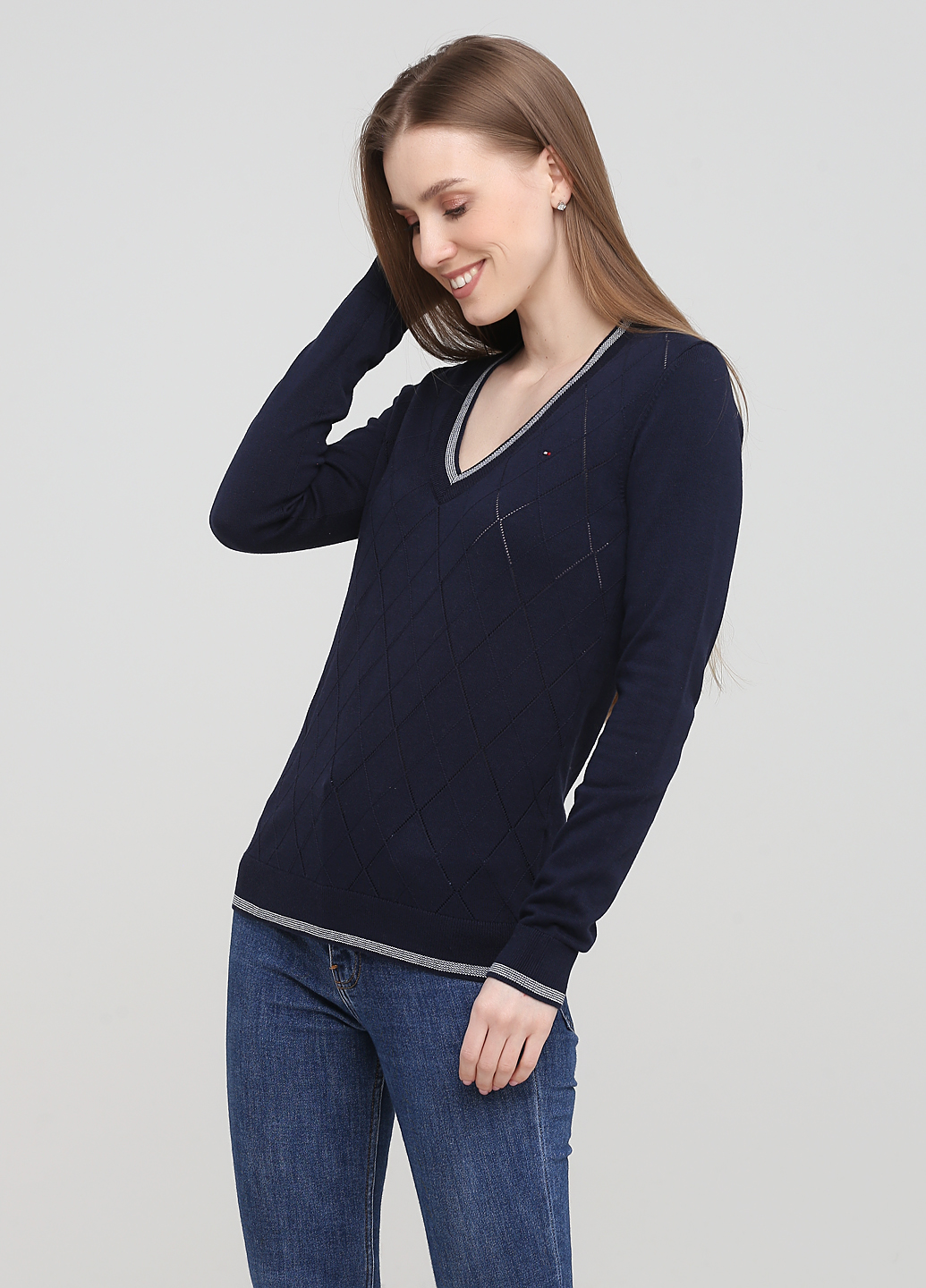 

Свитер женский - свитер Tommy Hilfiger TH1348W XS Темно-синий