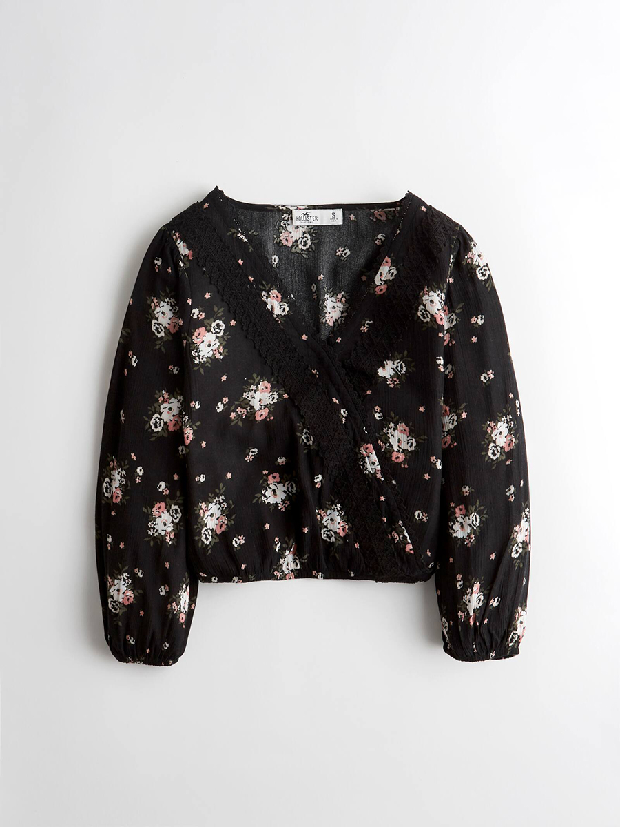 

Блузка Hollister HC8620W  Черный, Блузка Hollister HC8620W XS Черный