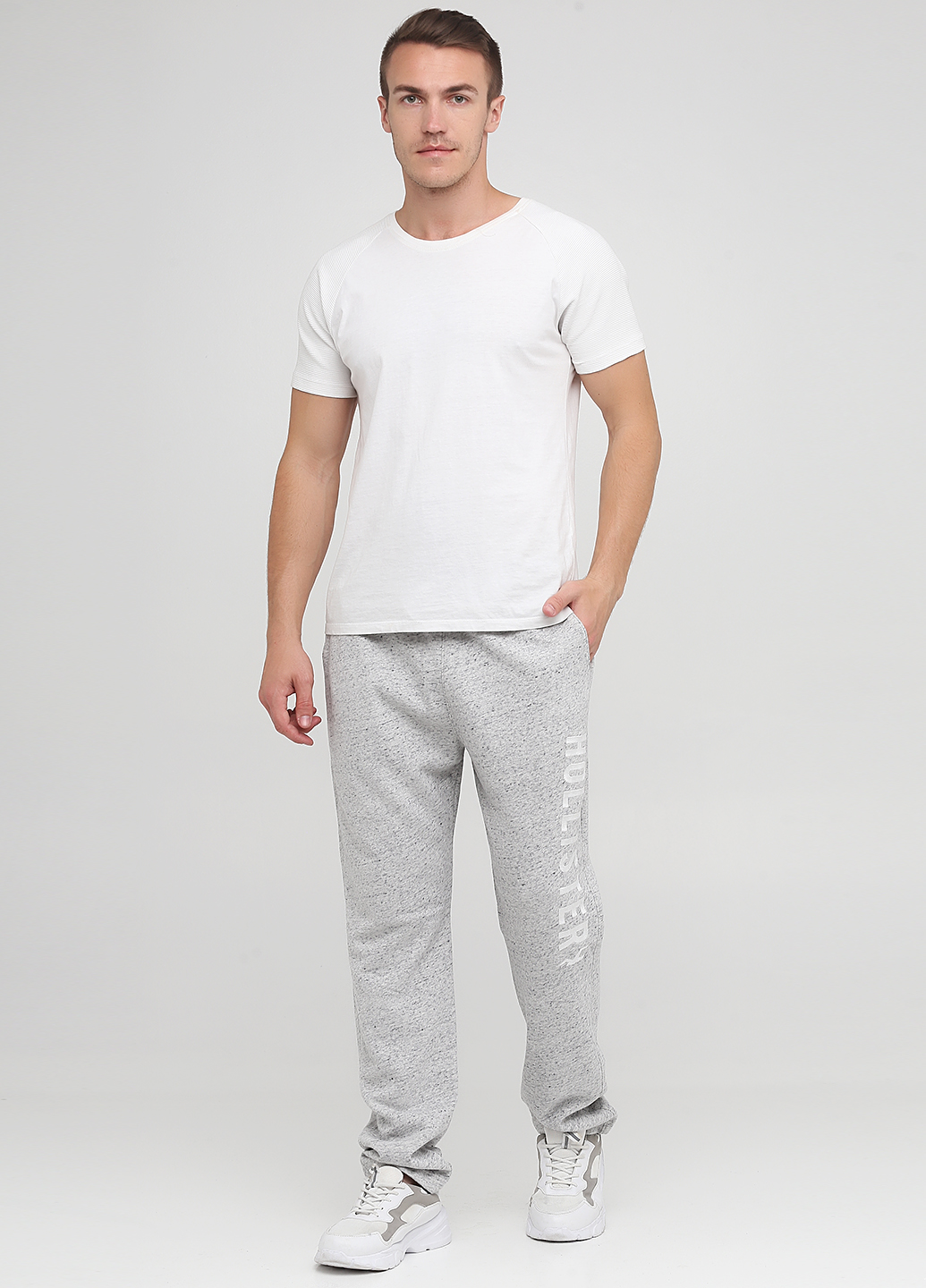 

Джоггеры мужские - штаны джоггеры Hollister HC8752M XL Серый