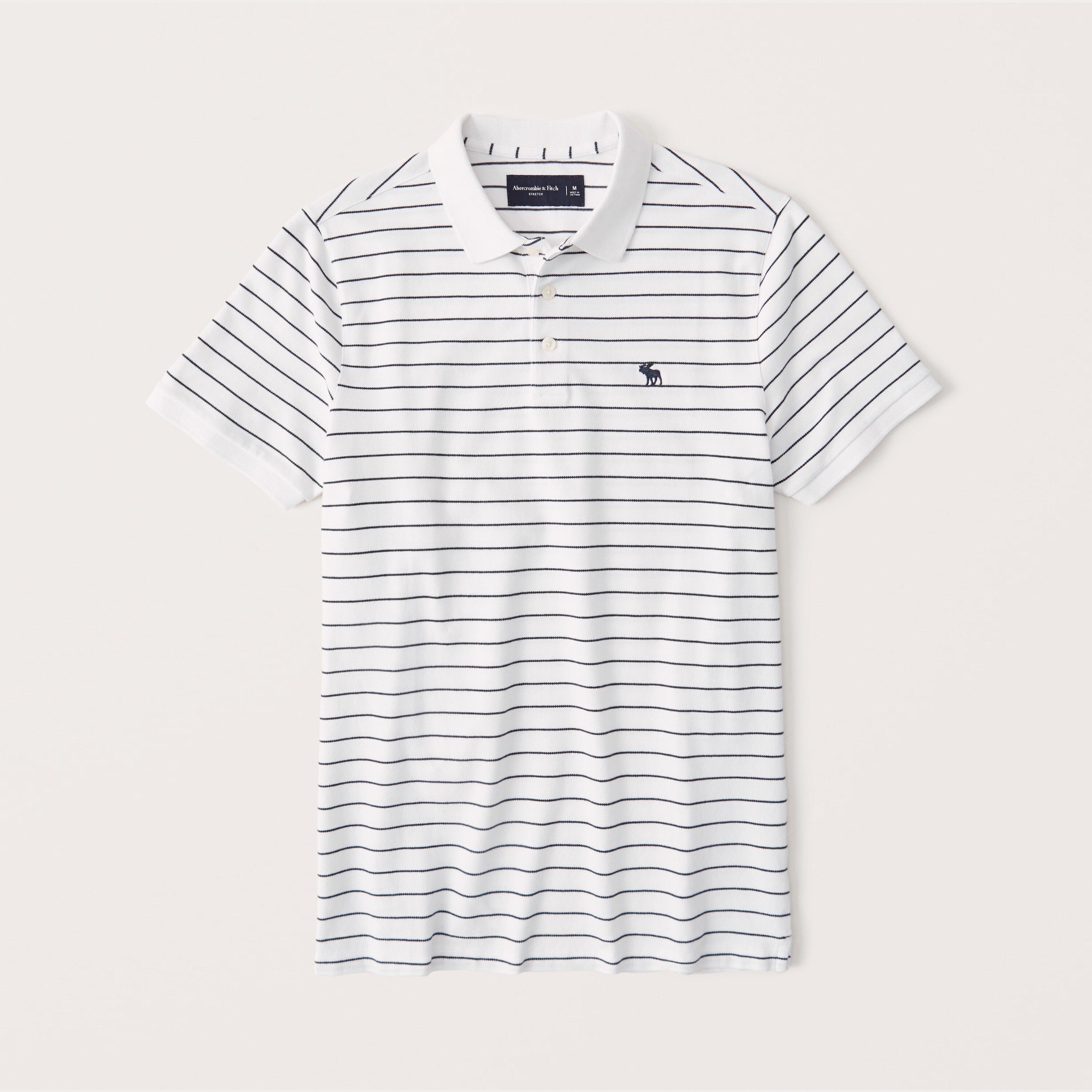 

Поло мужское - поло Abercrombie & Fitch AF8796M  Белый, Поло мужское - поло Abercrombie & Fitch AF8796M M Белый