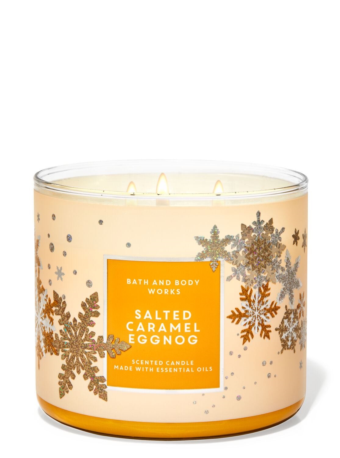 

Свеча ароматизированная SALTED CARAMEL EGGNOG Bath & Body Works BBW0412W 411 г Молочный