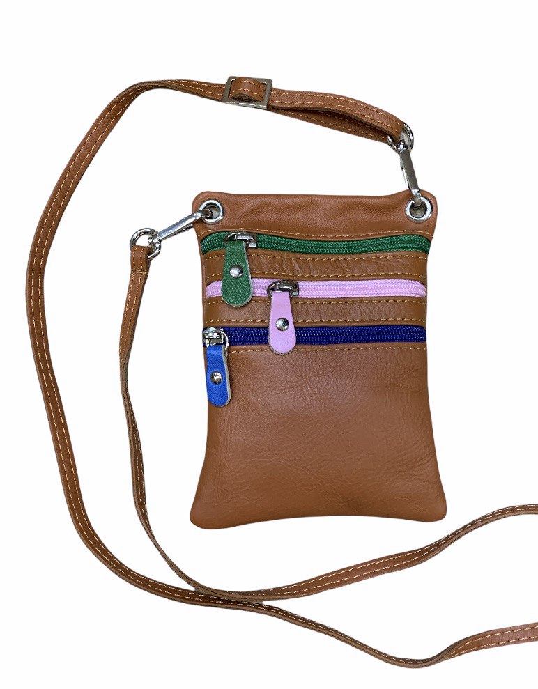 

Клатч Italian Bags 3362_cuoio_mix Кожаный Коньячный