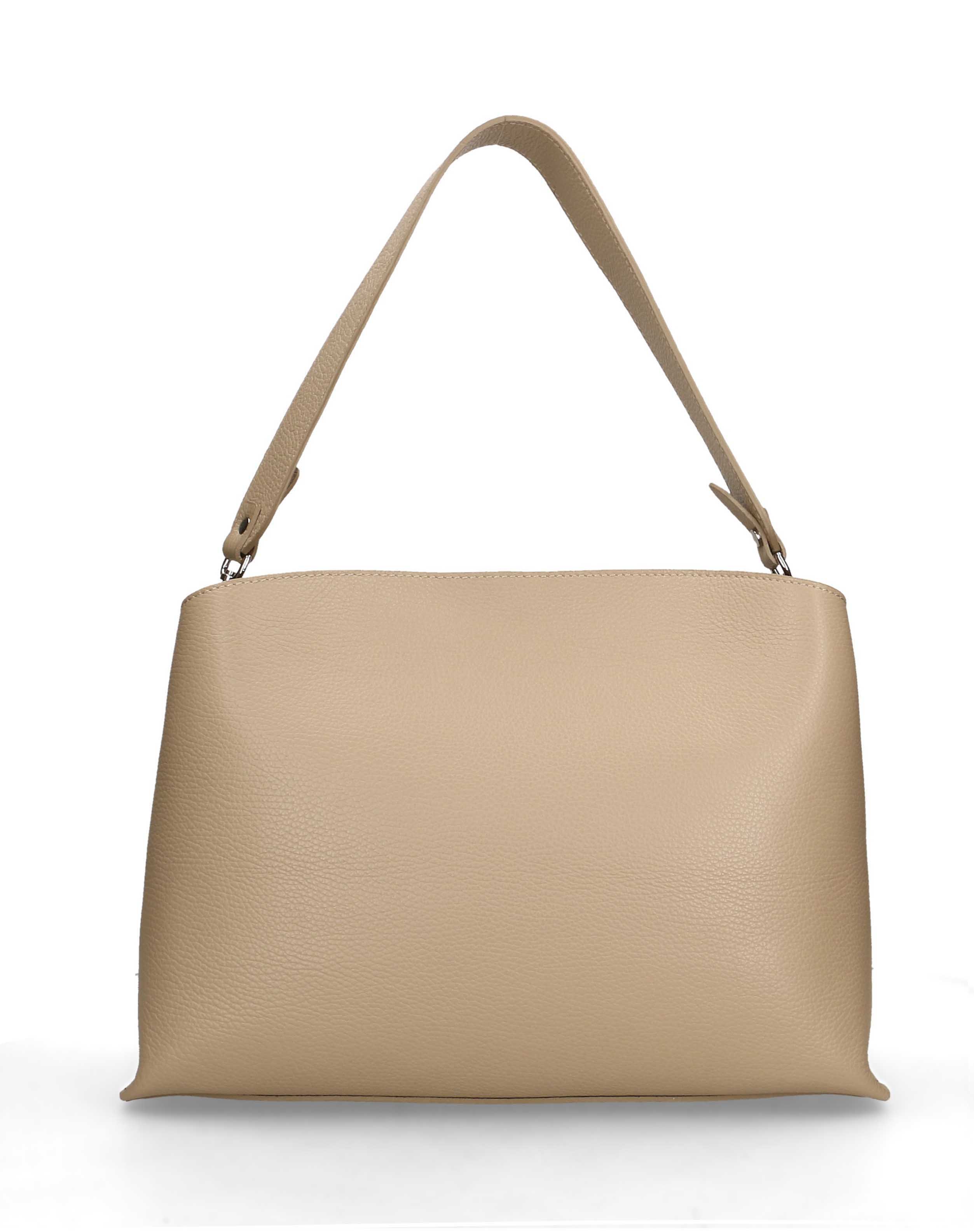 

Сумка На Каждый День Italian Bags 11101_cappucino Кожаная Кофейный