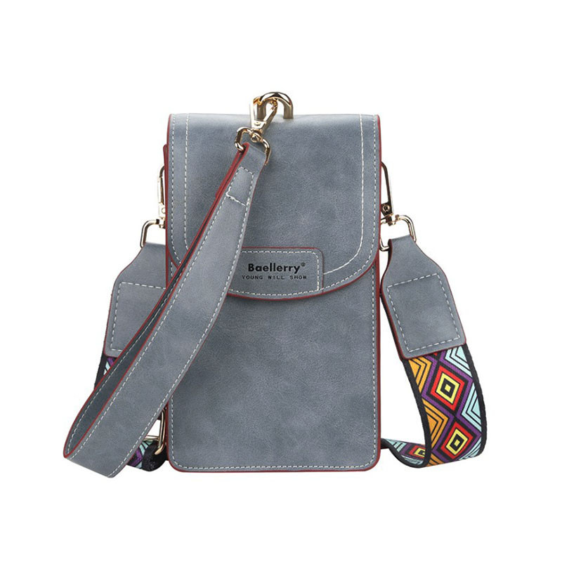 

Женская сумочка-кошелек Baellerry N8608 Blue вертикальный для смартфона