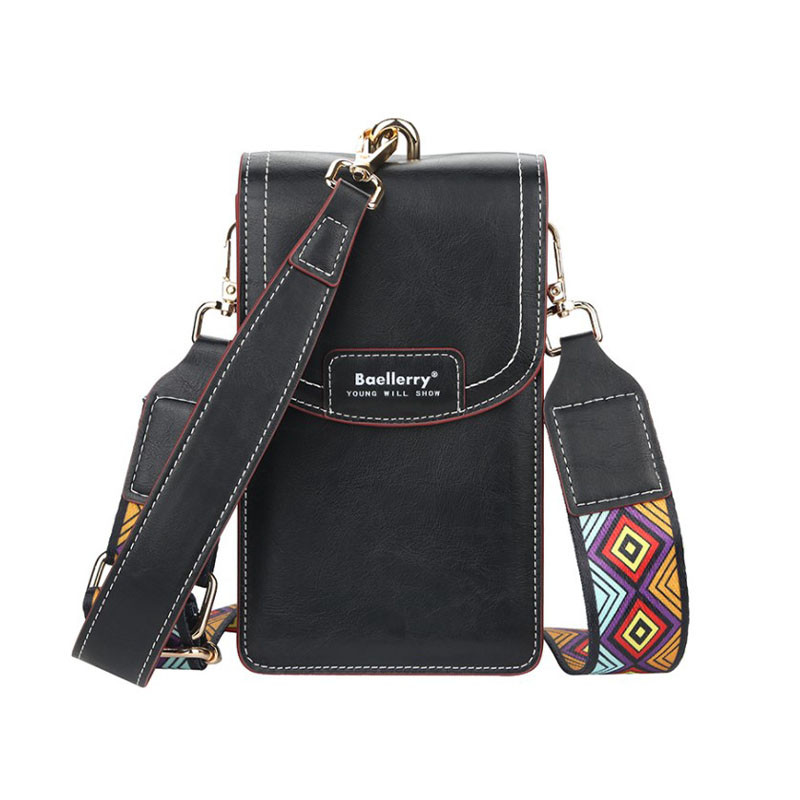 

Женская сумочка-кошелек Baellerry N8608 Black вертикальный для смартфона