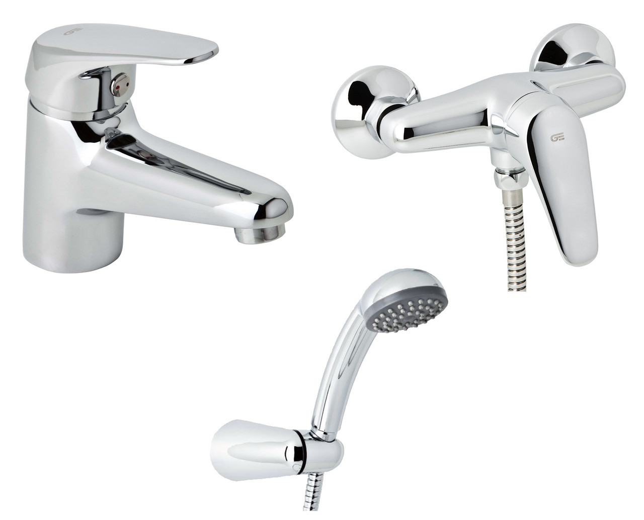 

Набор смесителей для душа без штанги GENEBRE Ge2 03GE2-shower (61130224566+60110224566)