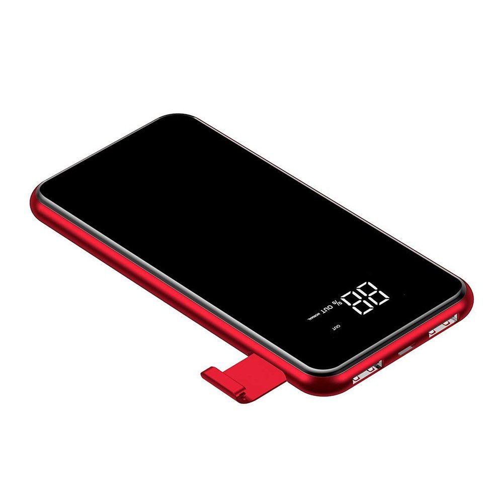 

УМБ Baseus Full Screen Bracket Wireless Charger Power Bank 8000mAh Red (PPALL-EX09)