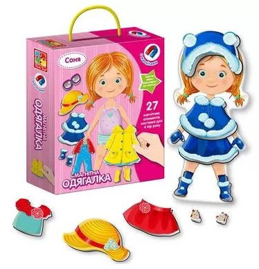 

Настольная игра Магнитная одевашка Соня, VT3702-03/07, для детей от 3 лет
