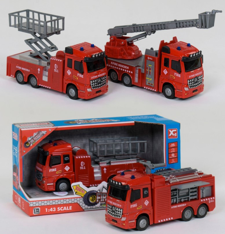 

Игрушечная машинка Спецтехника пожарная, металлопластик, XG877-A61ABC