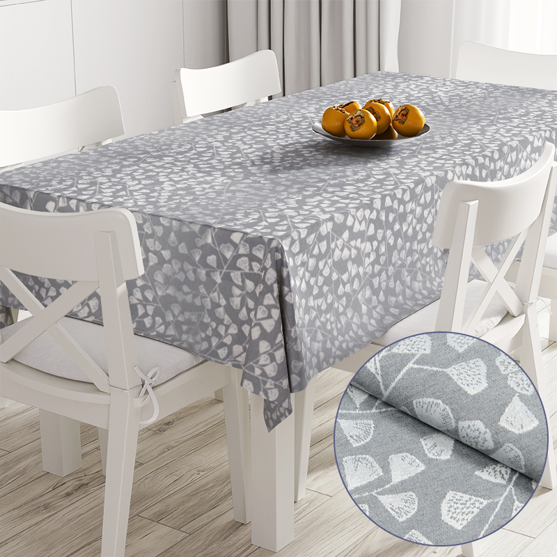 

Скатерть с акриловым покрытием Time Textile Bonard Dark Grey Серый TT170052 140x300