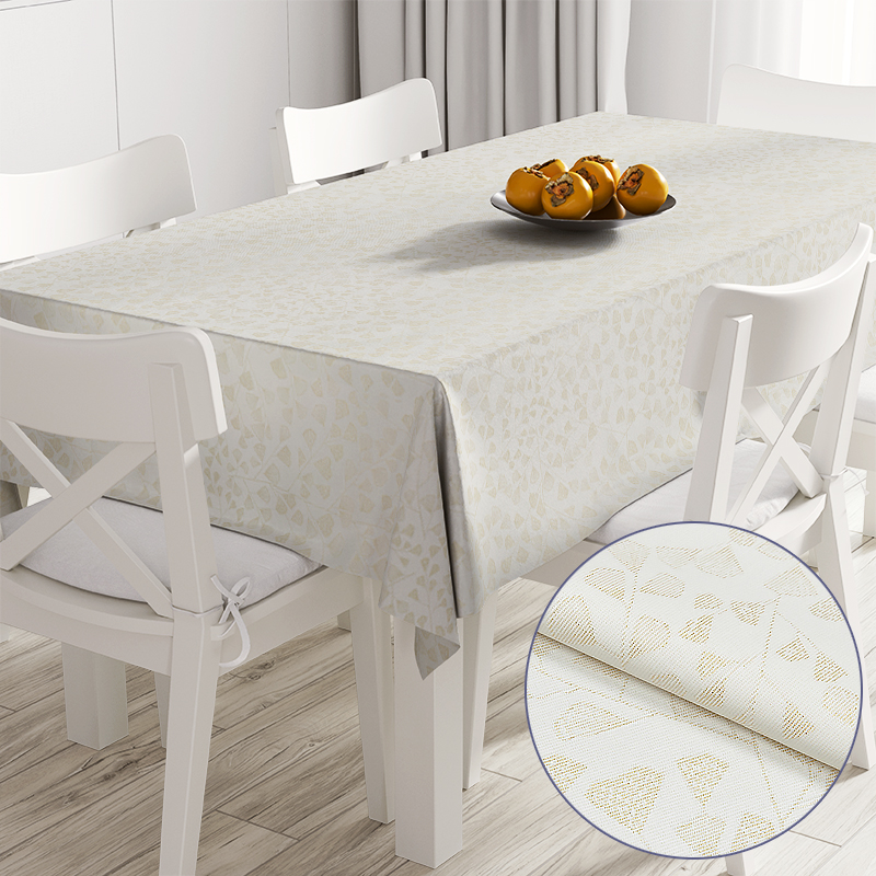 

Скатерть с акриловым покрытием Time Textile Bonard Gold люрекс Золотой TT170063 140x300