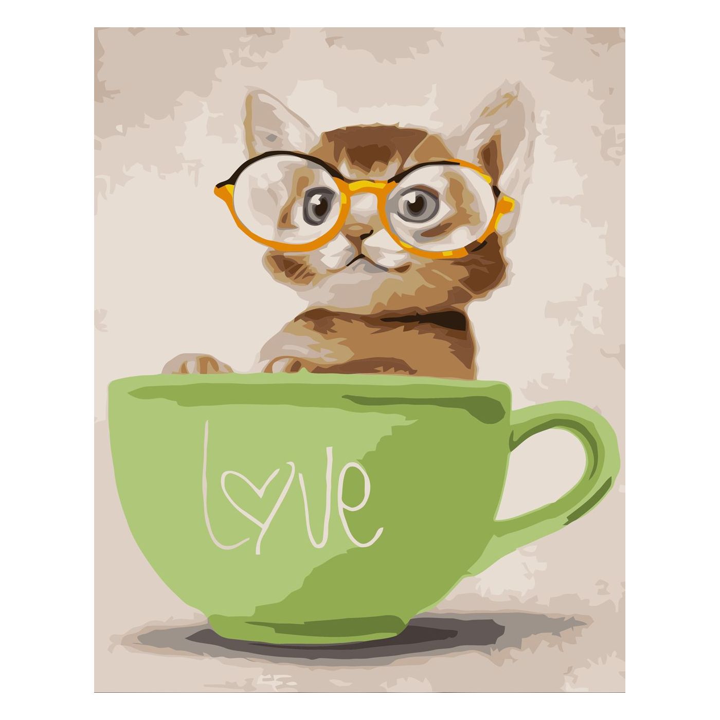 

Картина по номерам "Котенок в чашке" Strateg 30х40 см (tvo0002925) Разноцветный