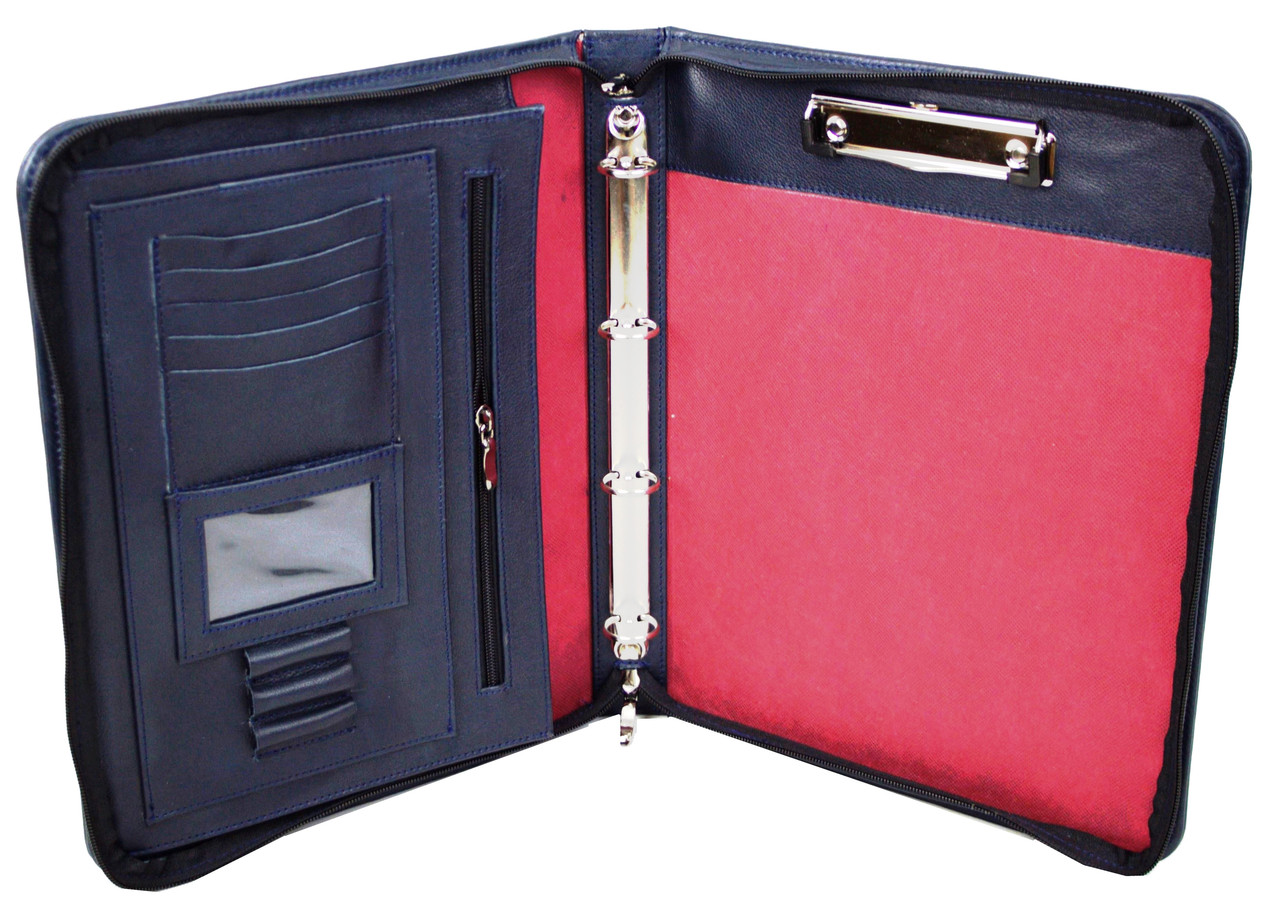 

Кожаная деловая папка мужская Portfolio 36х28,5х5,5 см (acs0017996) Синий