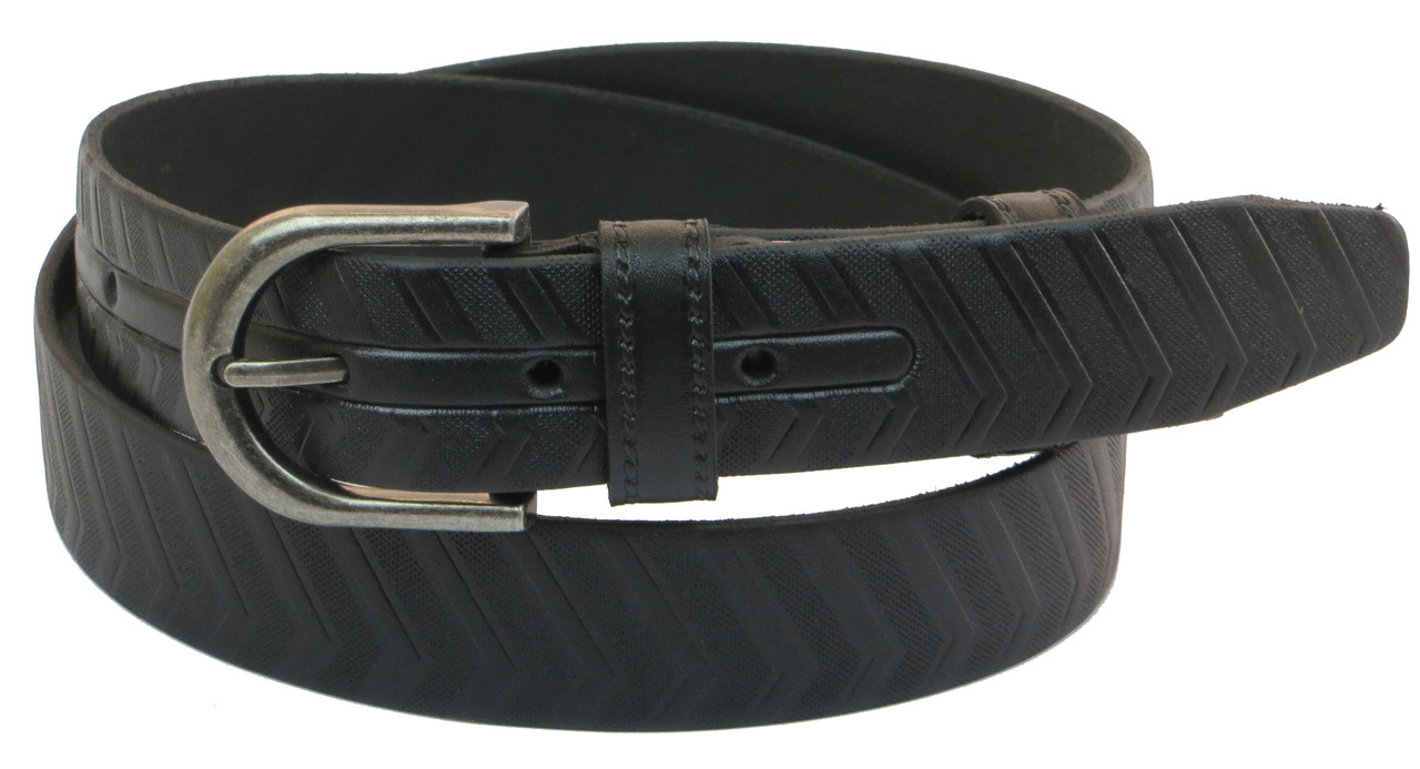

Кожаный ремень мужской Skipper 112-132х3,3 см Черный