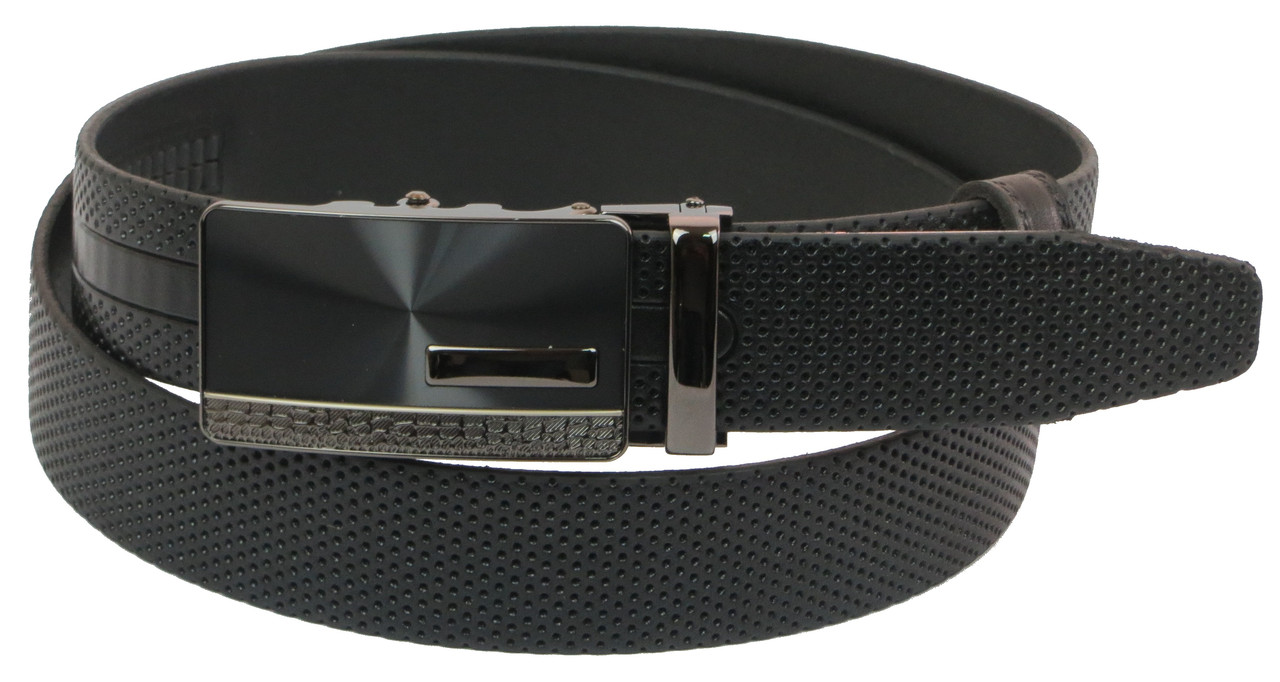 

Кожаный ремень мужской Skipper 121-141х3,5 см Черный