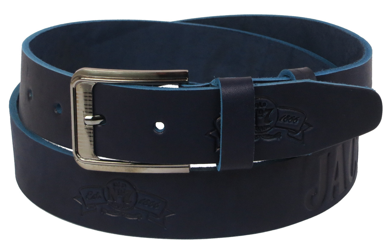 

Кожаный ремень мужской Skipper 119-139х3,8 см Синий