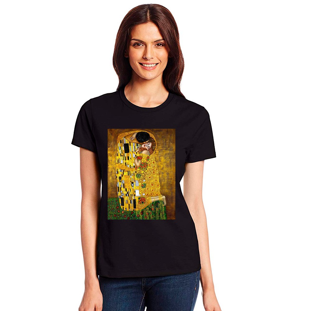 

Футболка Fanbolka Климт Золотой поцелуй  Черная, Футболка Fanbolka Климт Золотой поцелуй L Черная