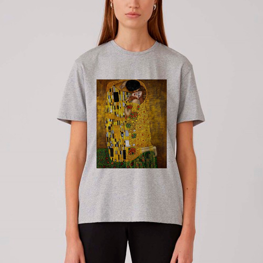 

Футболка Fanbolka Климт Золотой поцелуй  Светло-серая меланжевая, Футболка Fanbolka Климт Золотой поцелуй M Светло-серая меланжевая