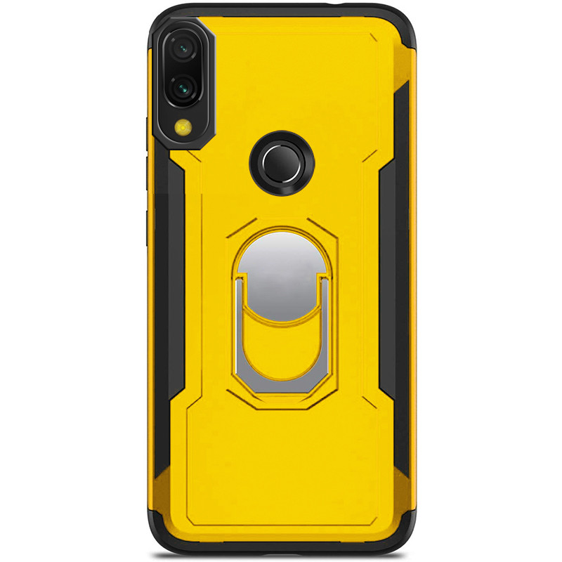 

Ударопрочный чехол SG Ring Color магнитный держатель для Xiaomi Redmi 7 Желтый