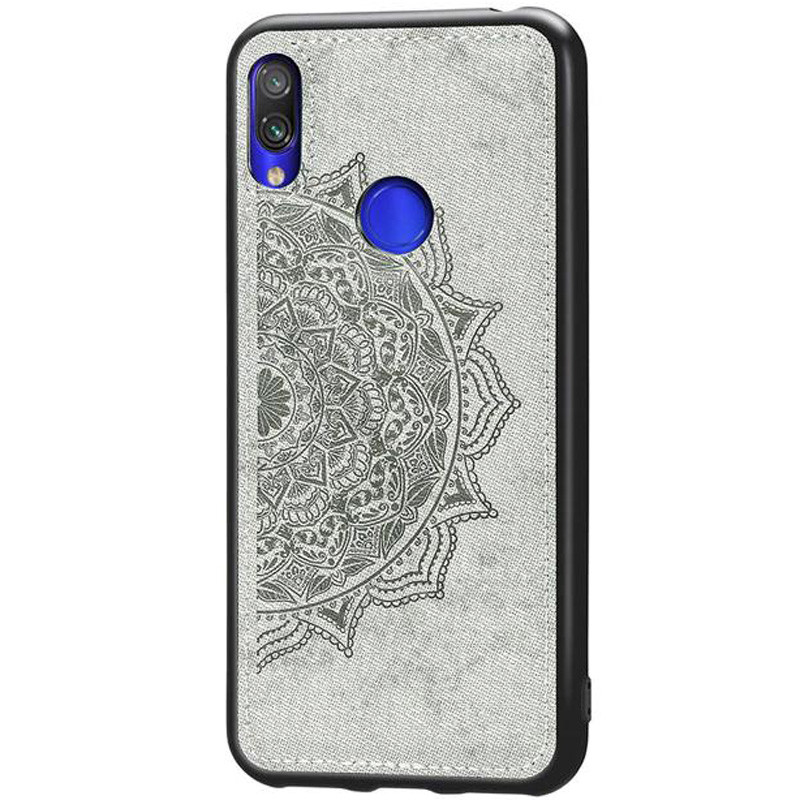 

TPU+Textile чехол Epik Mandala с 3D тиснением для Xiaomi Redmi Note 7/Note 7 Pro/Note 7s Серый