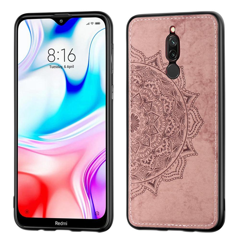 

TPU+Textile чехол Epik Mandala с 3D тиснением для Xiaomi Redmi 8 Розовый