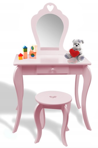 

Туалетный столик KidsBunkBed косметический для девочки цвет розовый