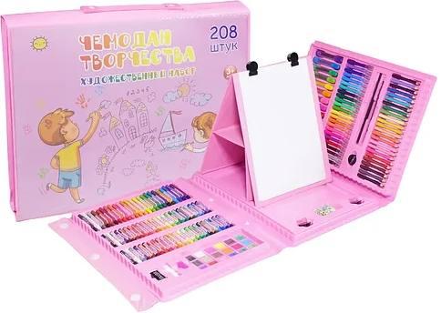 

Чемодан для творчества Supretto 208 предметов Розовый (7141-0001) (2000100068908)