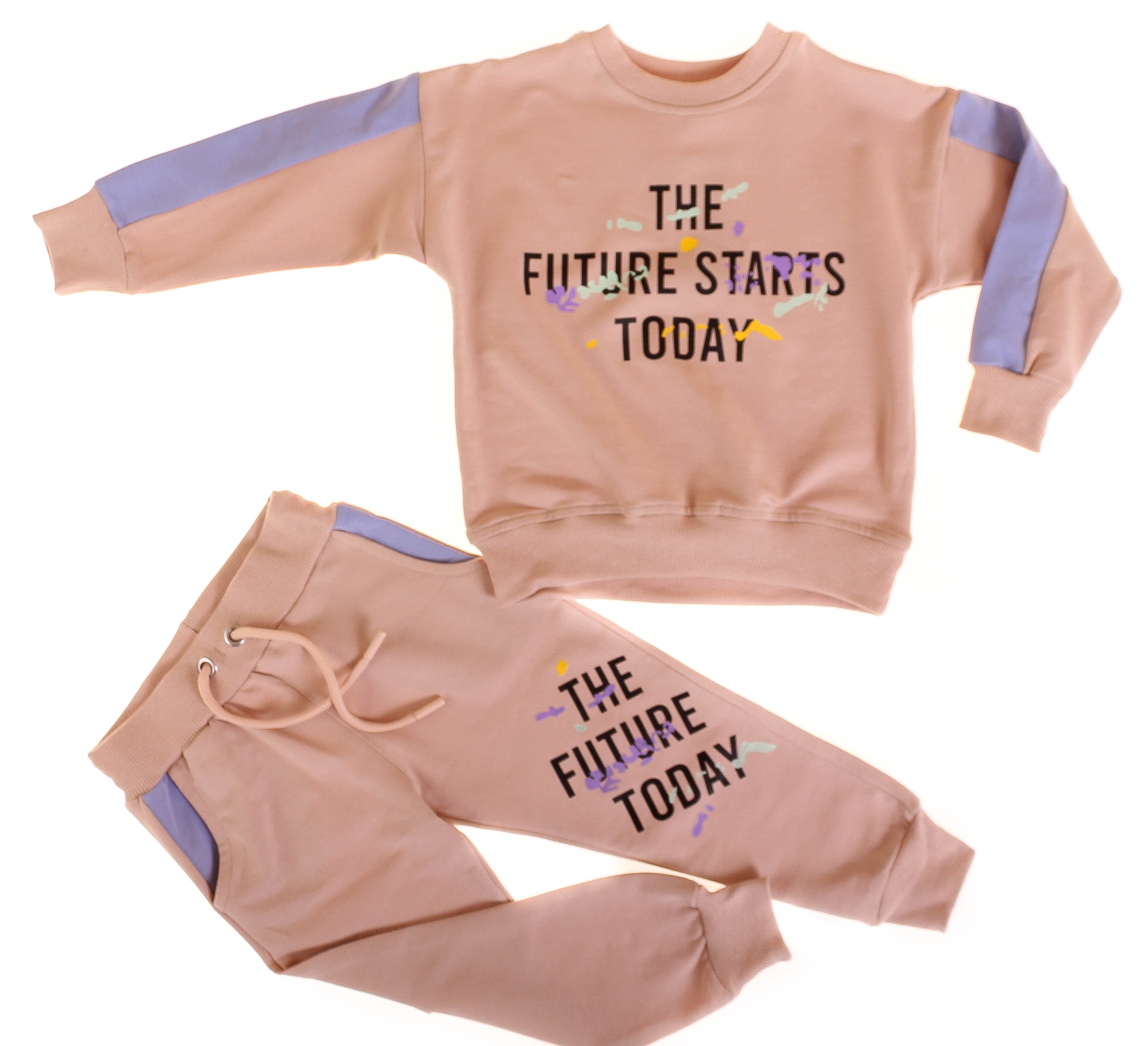 

Футболка с длинным рукавом + Брюки Smile Бежевый 104 см 6016 (532899)