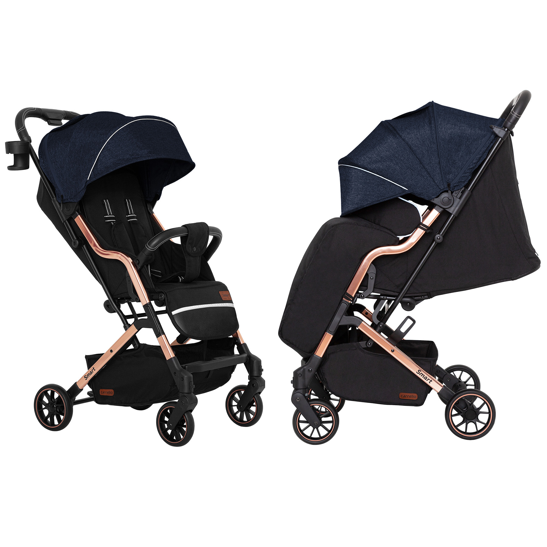 

Прогулянкова коляска CARRELLO Smart CRL-5504 Ink Blue +дощовик S/1/ MOQ