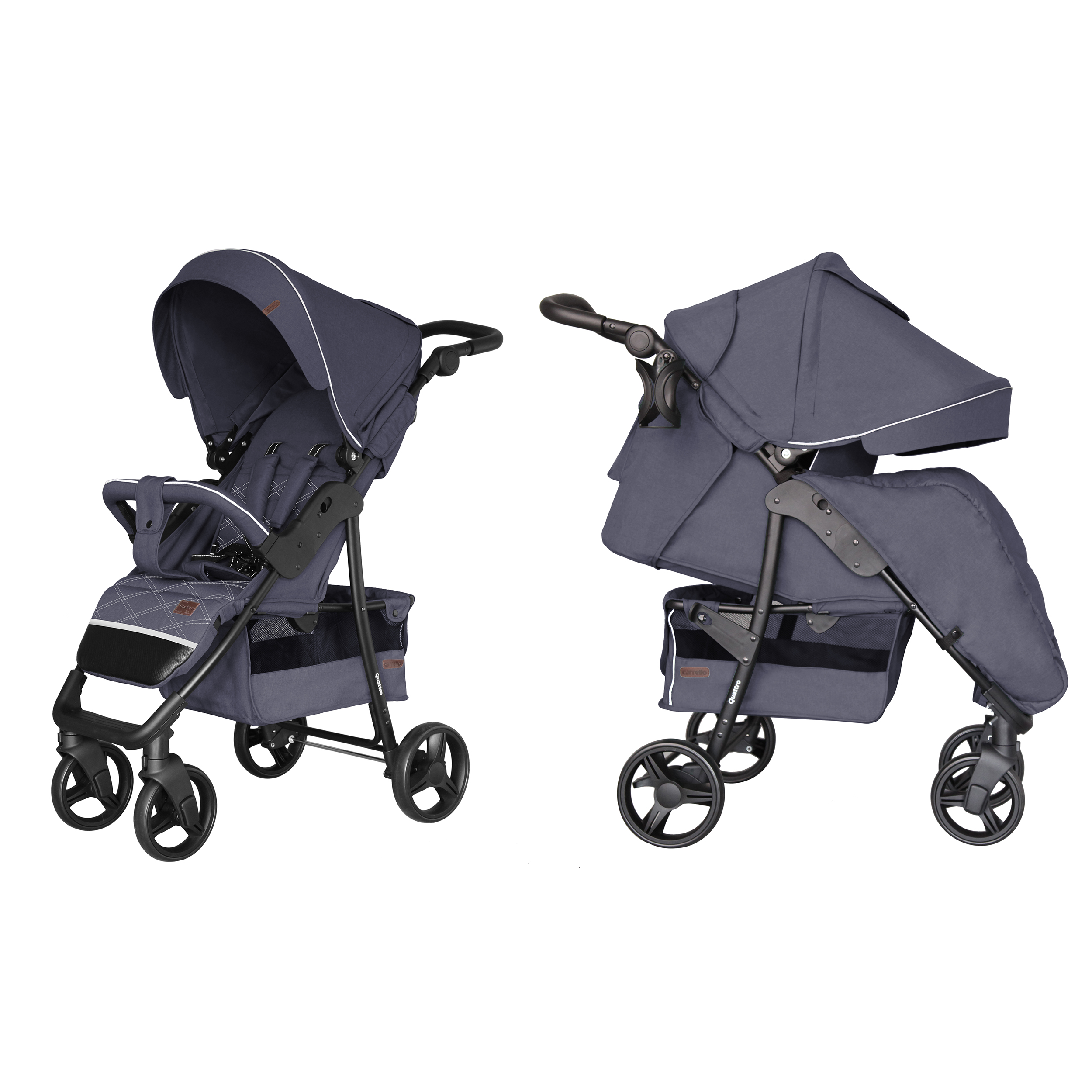 

Коляска прогулочная CARRELLO Quattro CRL-8502/3 Admiral Blue +дождевик M +москитка /1/ MOQ