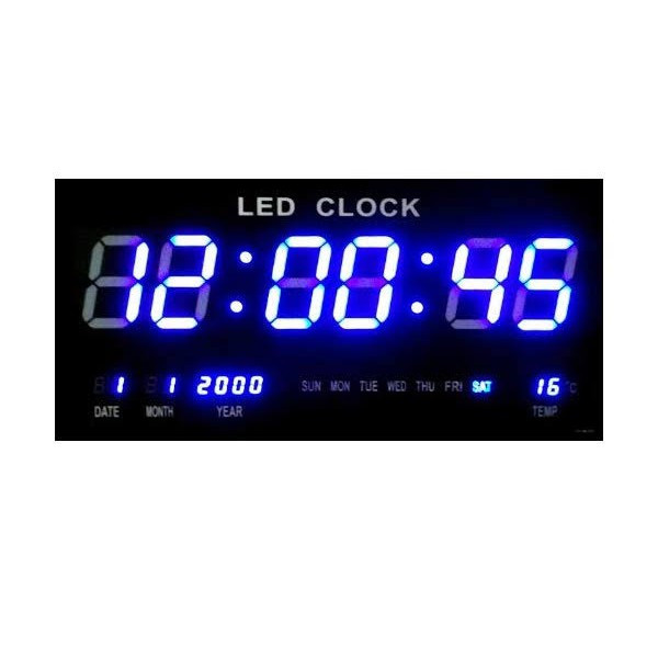

Настенные LED часы с подсветкой VST 4622 Black/Blue