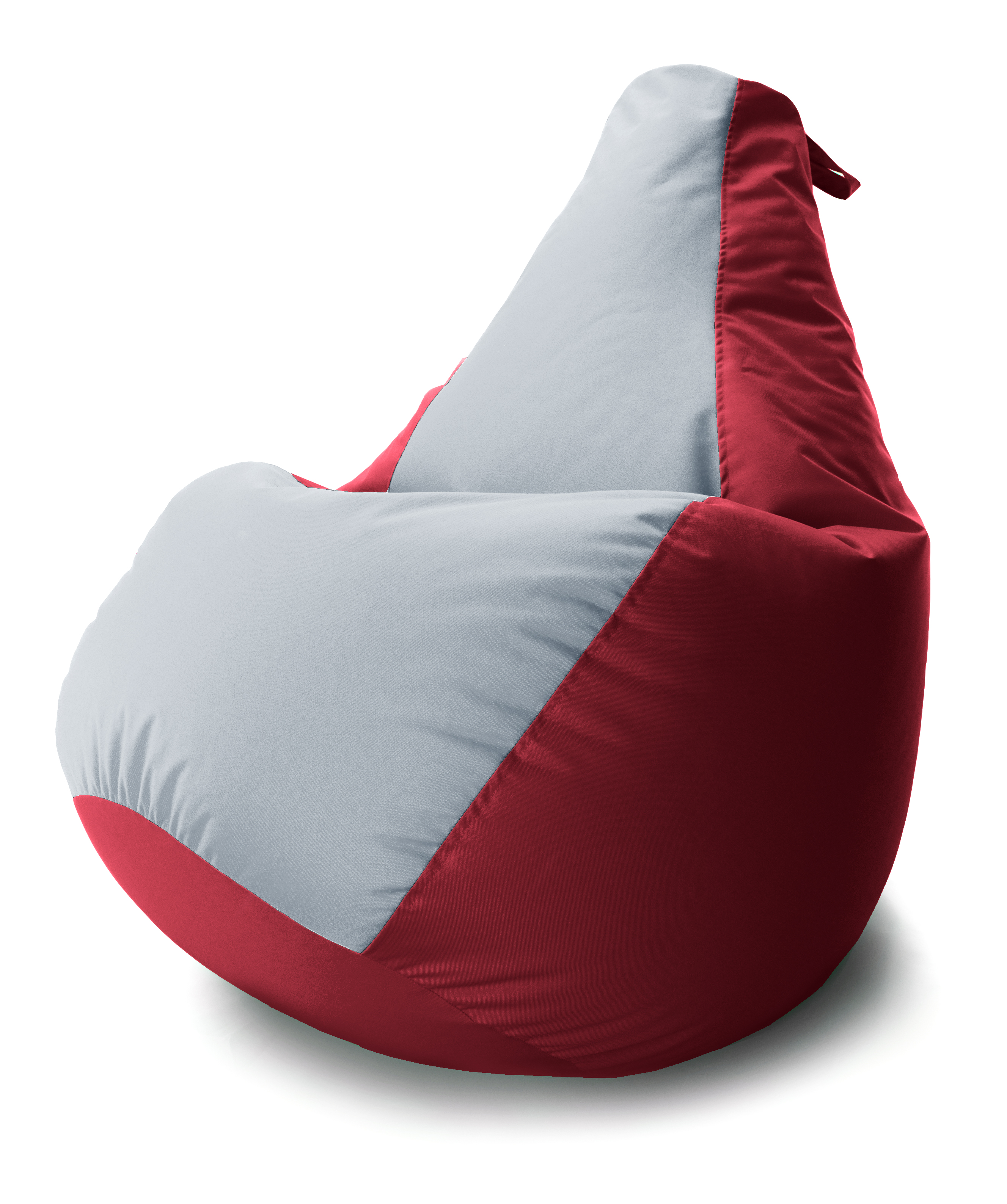 

Кресло мешок Груша Coolki комби XL 85x105 Красный с Серым 12 Оксфорд 600D