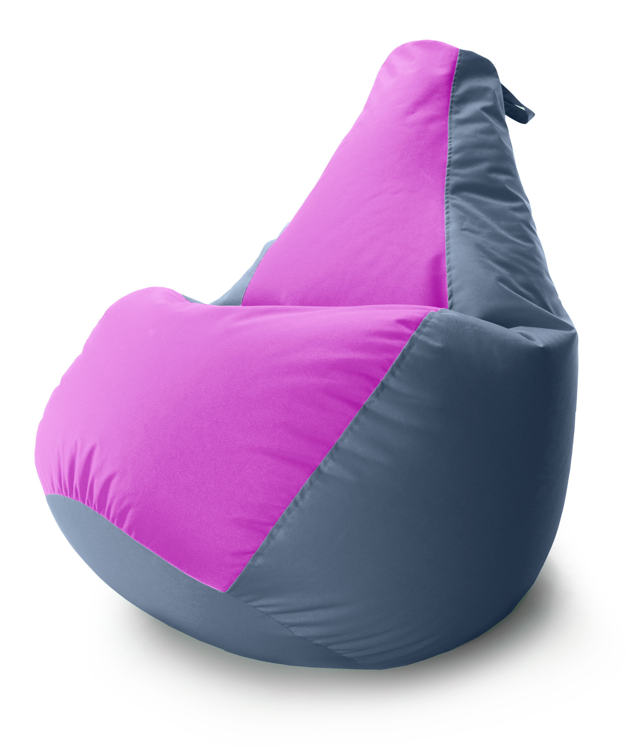 

Кресло мешок Груша Coolki комби XXXL 100x140 Серый с Розовым Оксфорд 600D