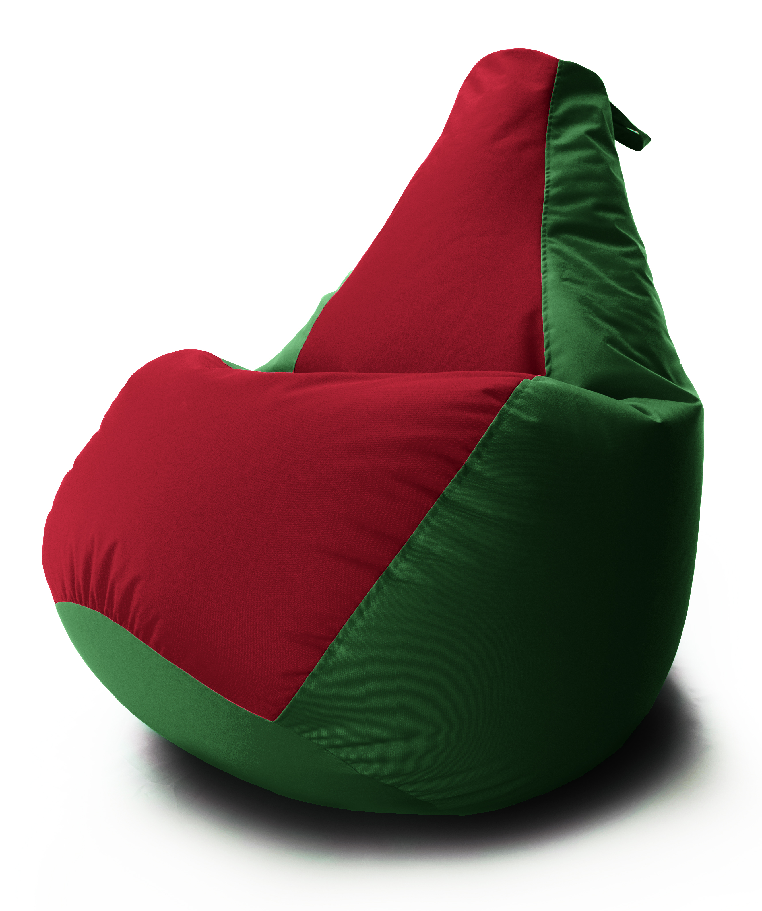 

Кресло мешок Груша Coolki комби XXXL 100x140 Зеленый с Красным 05 Оксфорд 600D