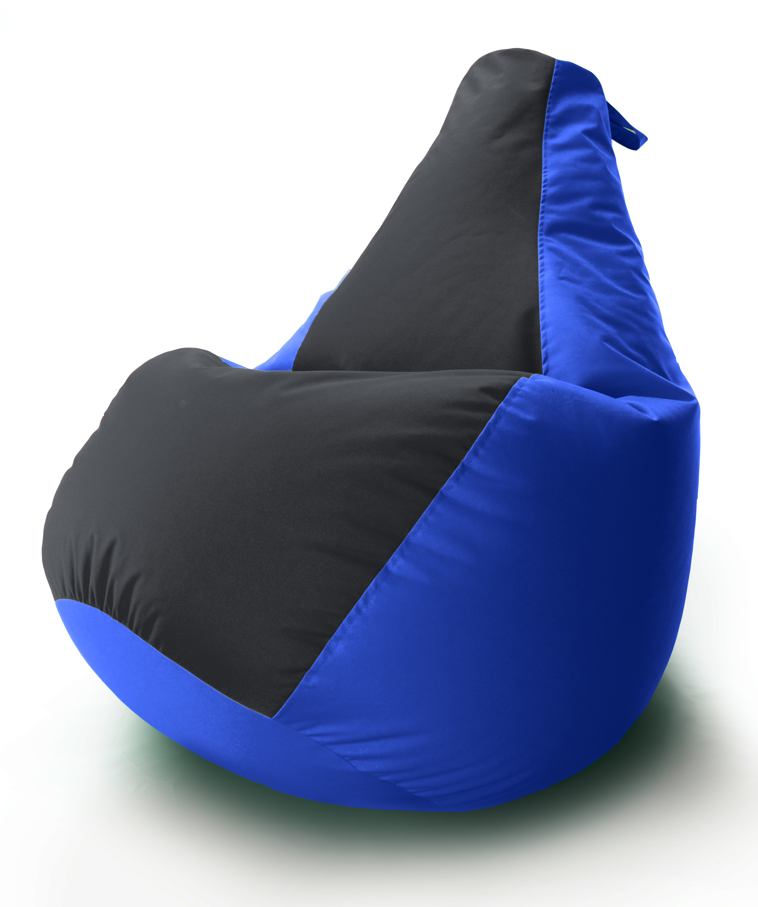 

Кресло мешок Груша Coolki комби XXL 90x130 Синий с Черным 01 Оксфорд 600D
