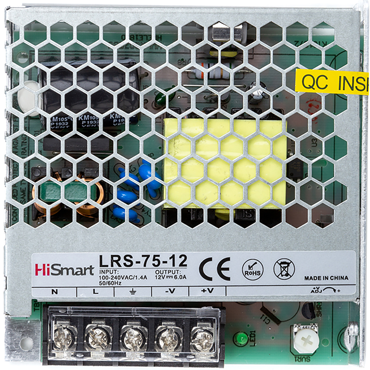 

Блок питания HiSmart 12V 6A 75W (LRS-75-12)