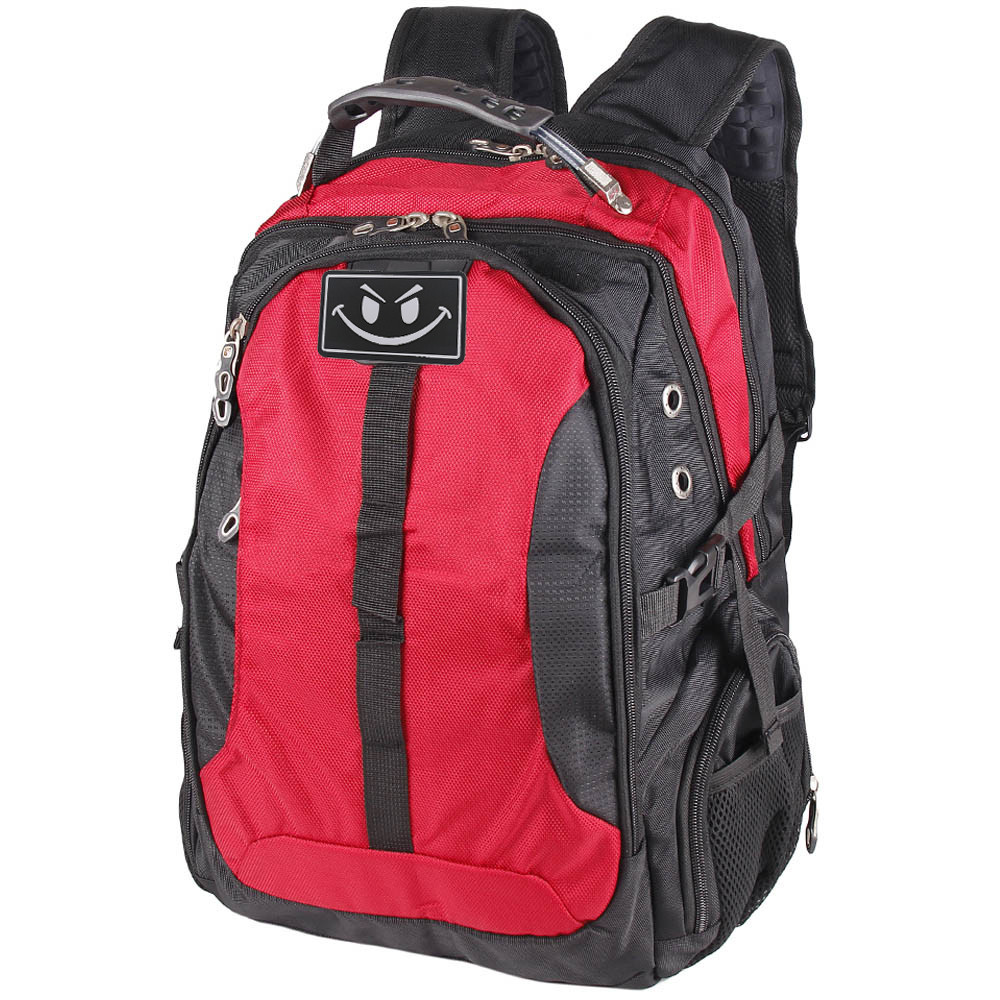 

Городской рюкзак черный с красным для ноутбука VR9388R