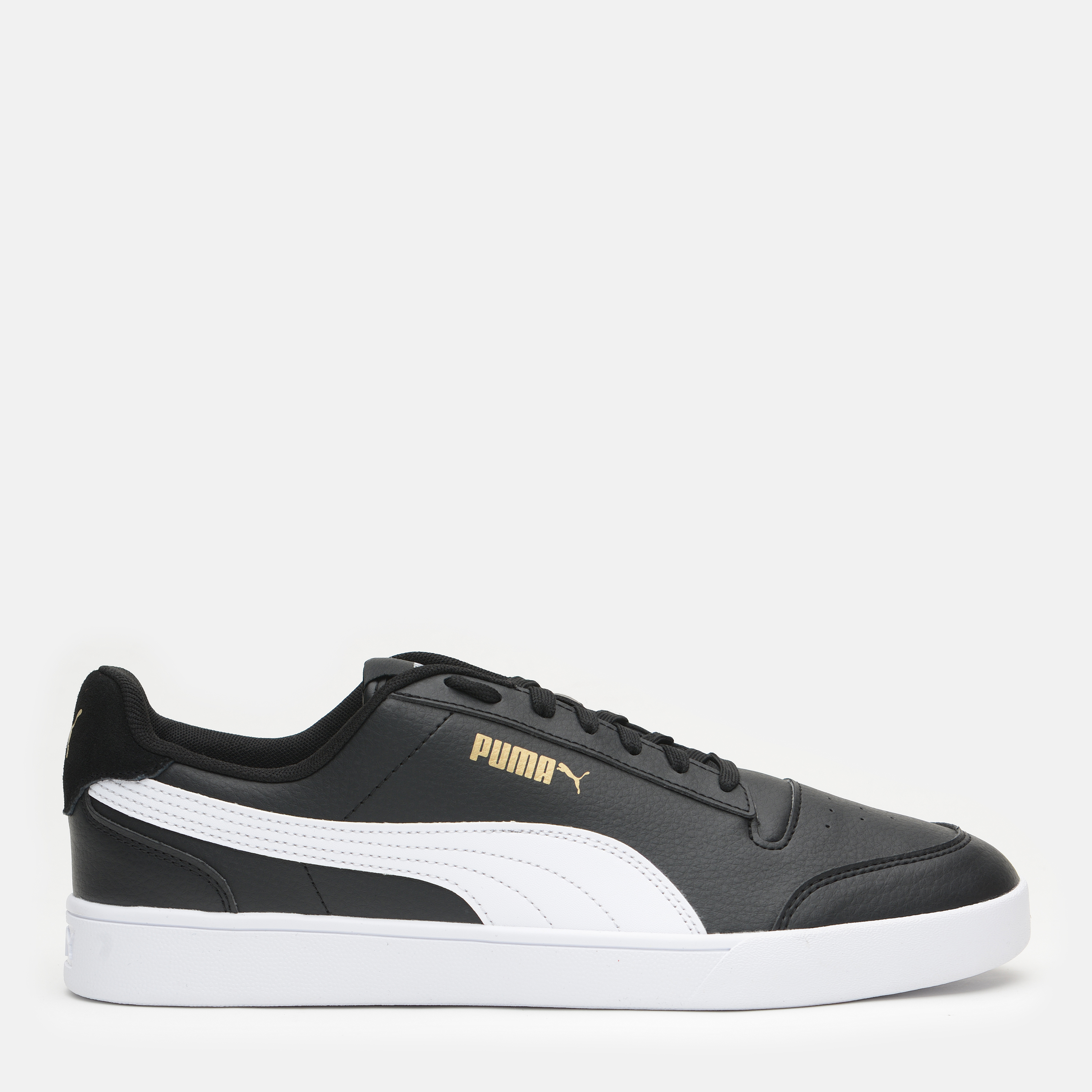 Акція на Чоловічі кеди низькі Puma Shuffle 30966804 45 (10.5) 29.5 см Puma Black-Puma White-Puma Team Gold від Rozetka