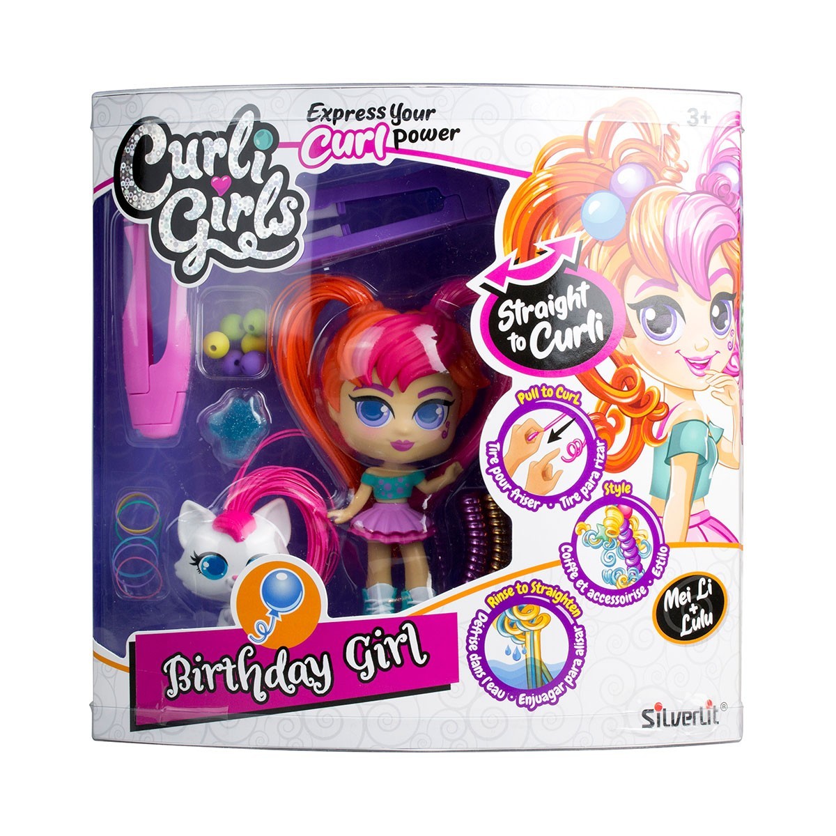 

Игровой набор с куклой и питомцем Curligirls - Именинница Мэй Ли и Лулу