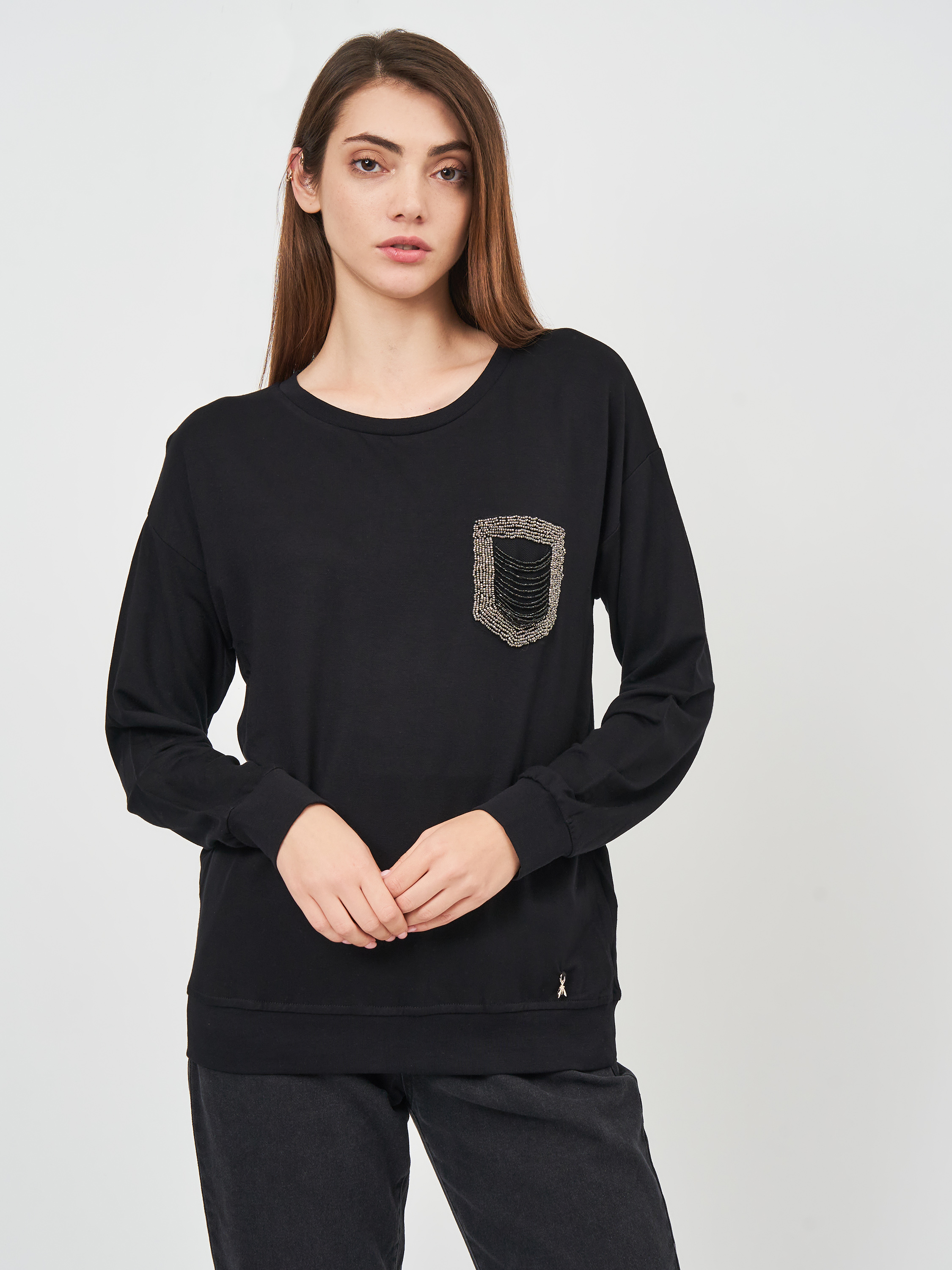 

Лонгслив Patrizia Pepe 10443.10 3() Черный, Лонгслив Patrizia Pepe 10443.10 3(XL) Черный