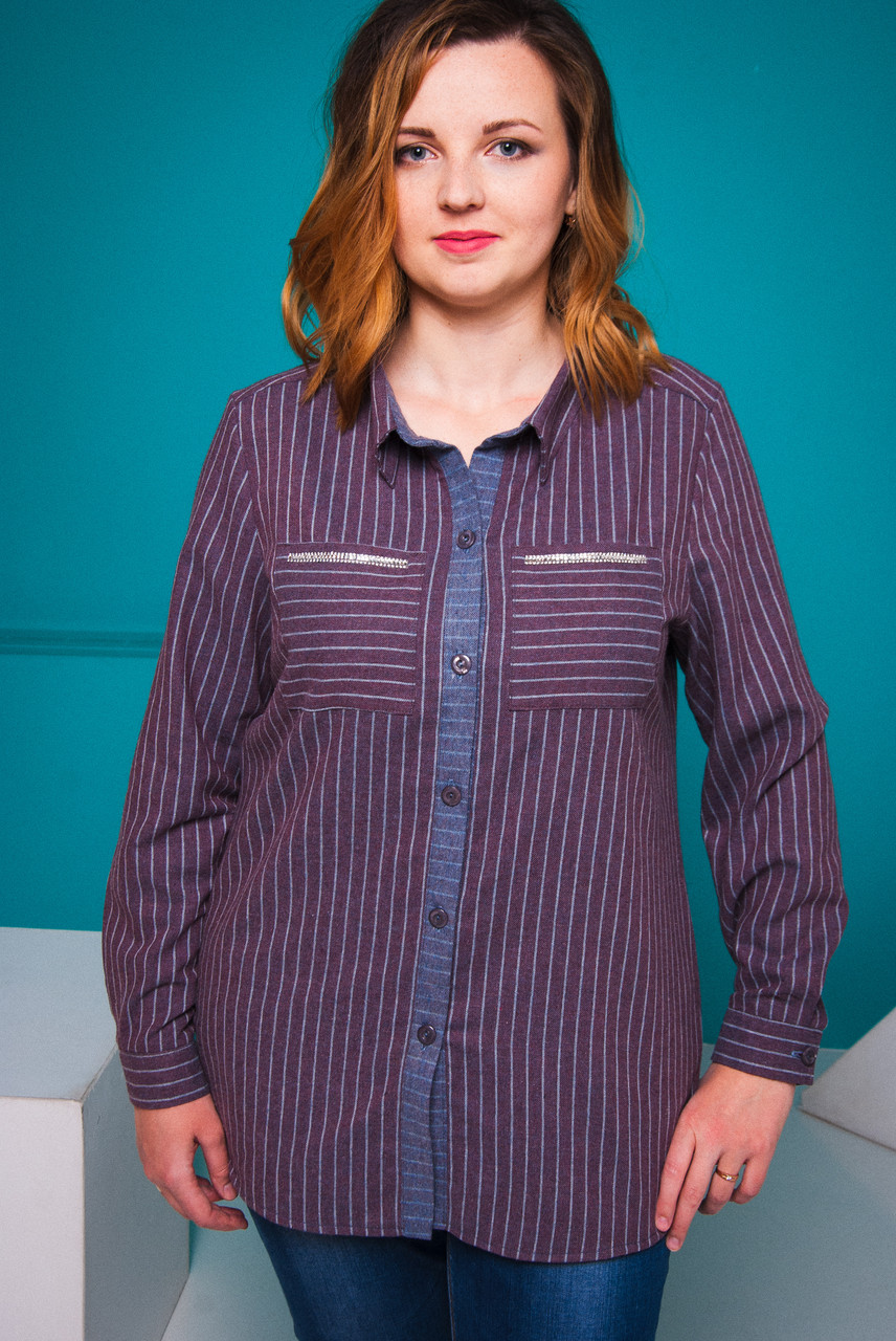 

Рубашка в полоску 58